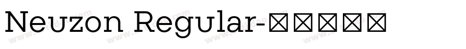 Neuzon Regular字体转换